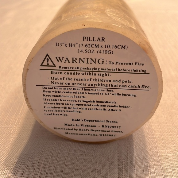 Vintage Stainless Steel Candle Holder & Candles. - Picture 9 of 11